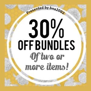 GET 30% OFF A BUNDLE OF 2 OR MORE!